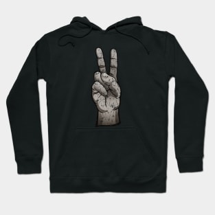 Distressed Peace Sign Hoodie